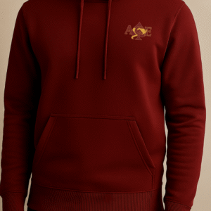 Maroon Red Throw Over Hoodie