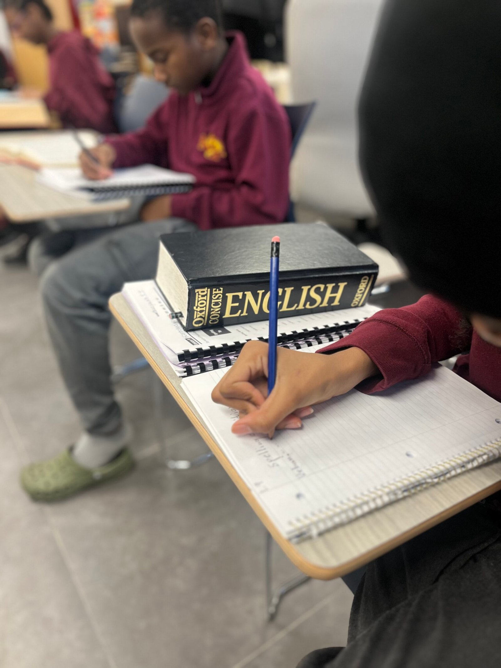 Students working together