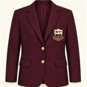 Maroon Crested Blazer