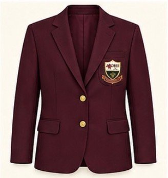 Maroon Crested Blazer