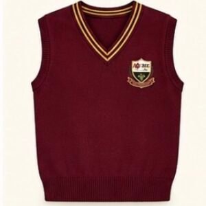 Maroon Crested Vest