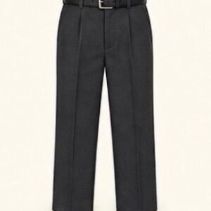 Grey Belted Waist Pants