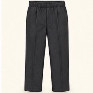 Grey Elastic Waist Pants